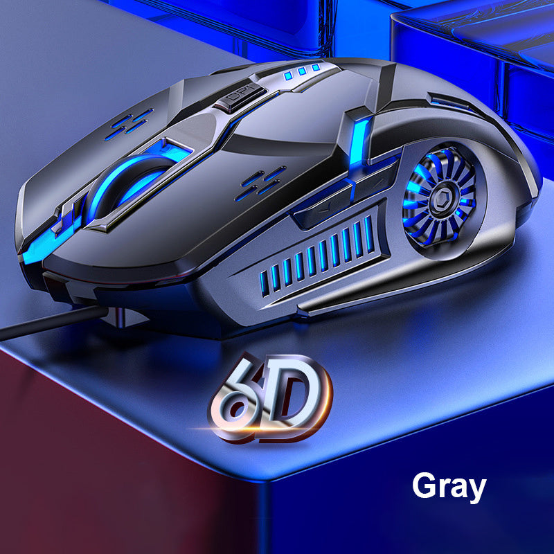G5 Wired RGB Gaming Mouse - 3200 DPI, 6 Buttons, Silent Click, Colorful Backlight.