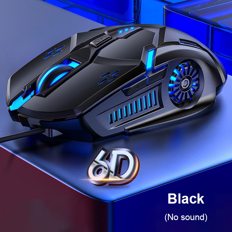 G5 Wired RGB Gaming Mouse - 3200 DPI, 6 Buttons, Silent Click, Colorful Backlight.