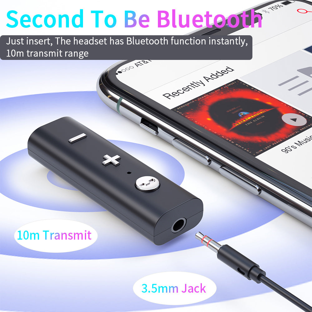Essager Bluetooth 5.0 Receiver For 3.5mm Jack Earphone Wireless Adapter