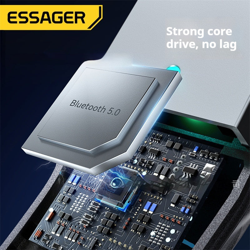 Bluetooth 50 Audio Receiver 35mm Car Wireless Stereo Transmitter Adapter