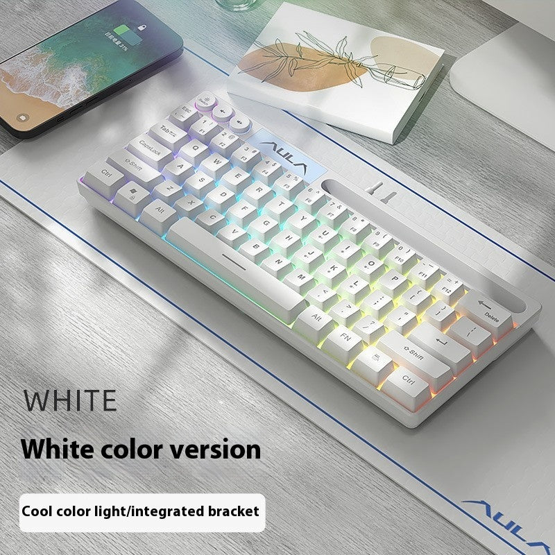 F3061 61keys Wired RGB Gaming Keyboard Membrane Keyboar