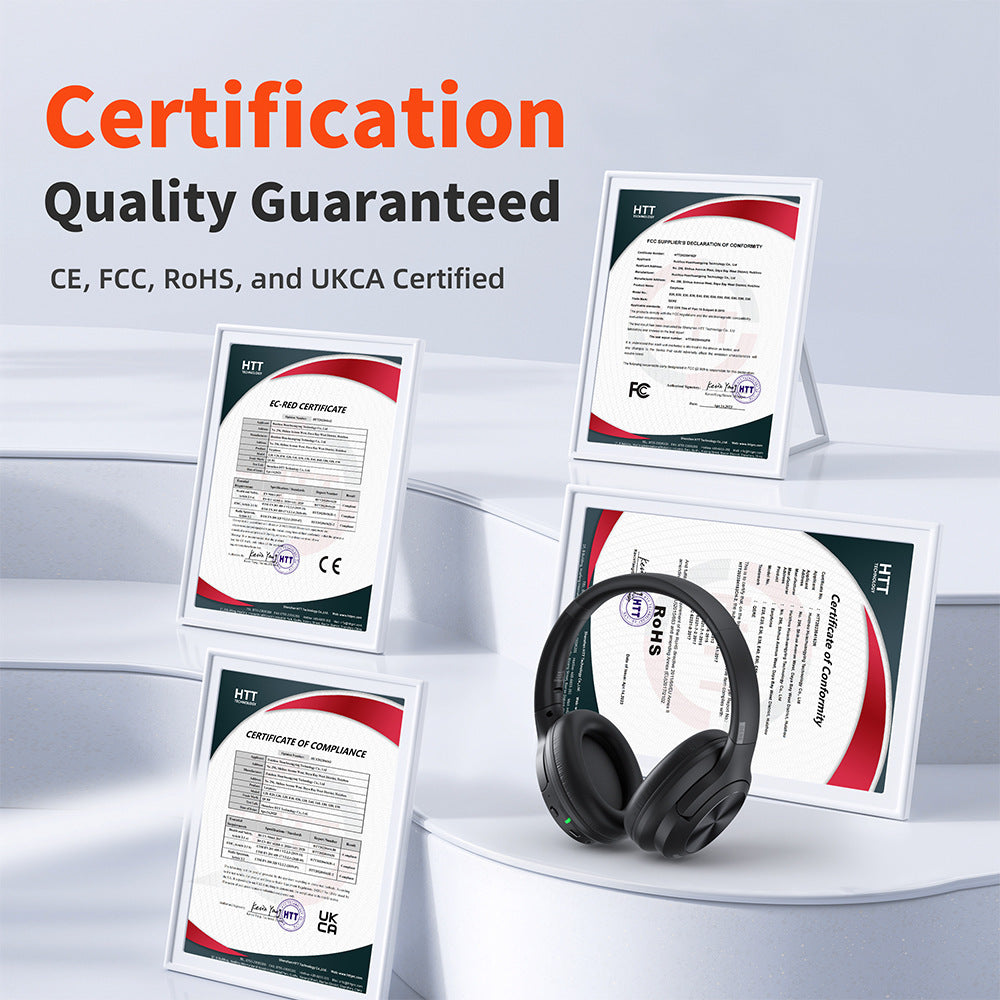 ANC Gaming Headset Active Noise Reduction Wireless Bluetooth Headset