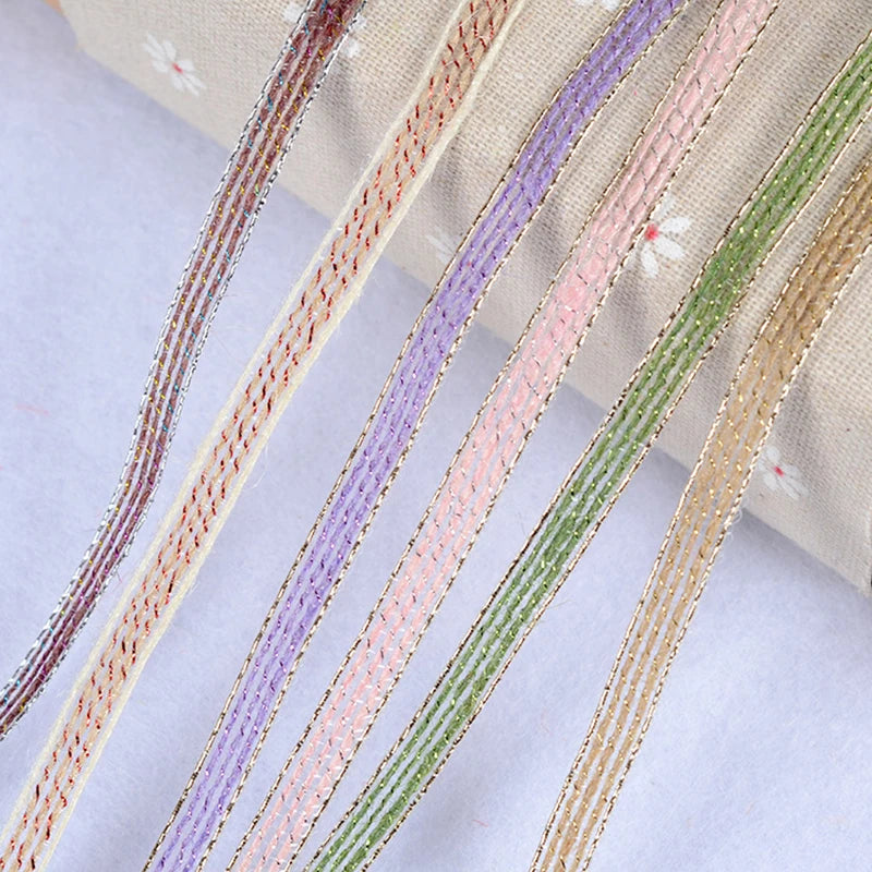 10M/Roll Vintage Jute Burlap Hessian Ribbon With Lace Rustic Wedding Party Decoration Christmas DIY Craft Gift Packing Webbing