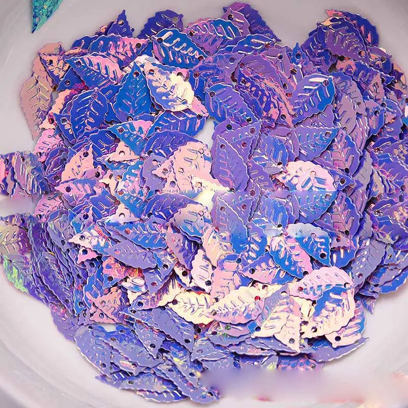 9 × 16mm leaf sequins DIY handmade gold pearl beads clothing accessories material wedding Christmas party decoration sequins