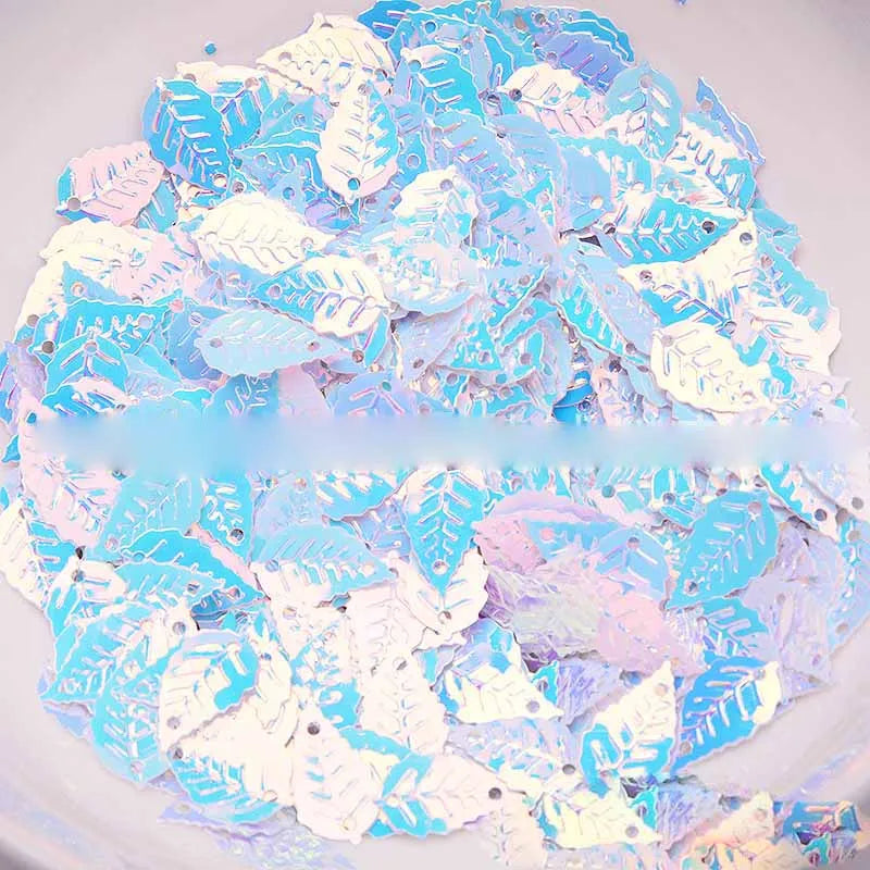 9 × 16mm leaf sequins DIY handmade gold pearl beads clothing accessories material wedding Christmas party decoration sequins