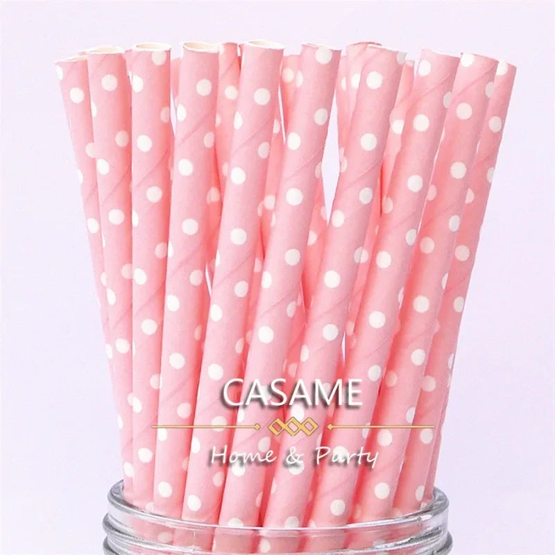 25 pcs lridescent Straws carnaval Party Wedding Decoration Kids Birthday Baby Shower Christmas Supplies party