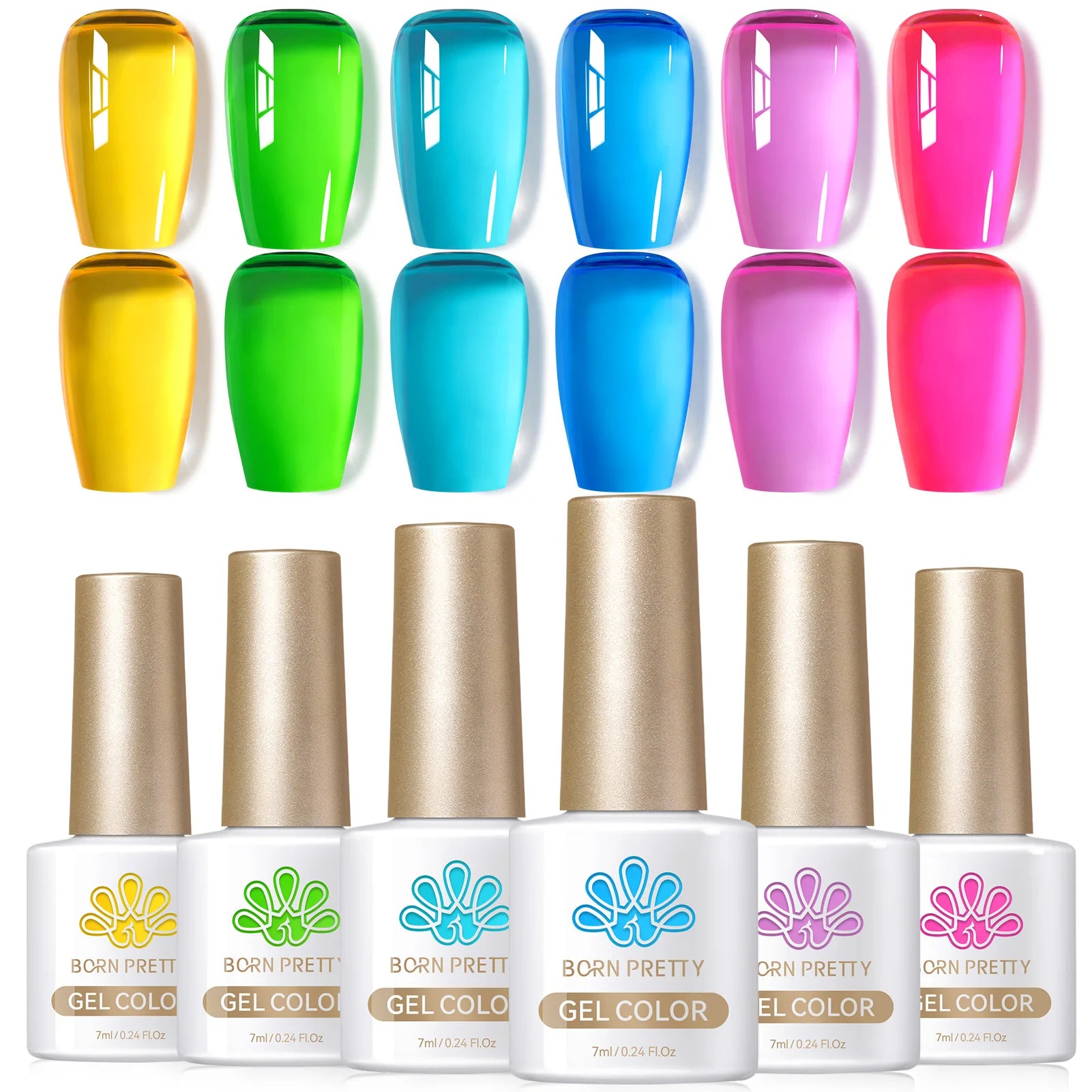 BORN PRETTY 7ml 6PCS Christmas Scarlet Carol Frosty Ode Cat Magnetic Eye Gel Nail Polish Set Winter Snowflake Soak Off UV Salon