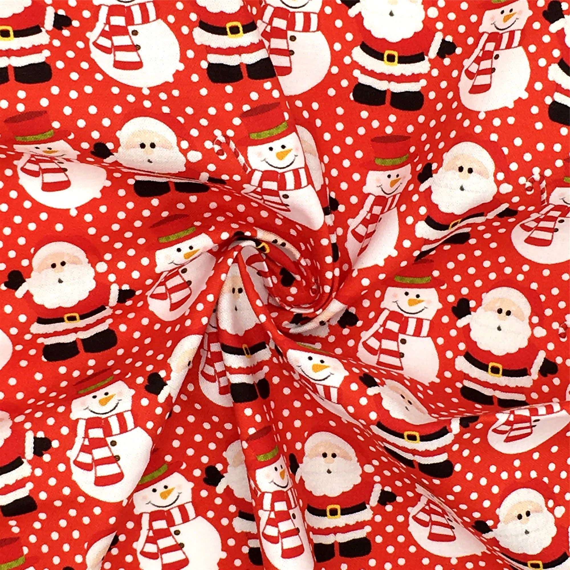 50*45cm/50*145cm Red Christmas Series 100% Pure/ Polyester Cotton Material Patchwork Sewing Fabrics Quilt Needlework DIY Cloth