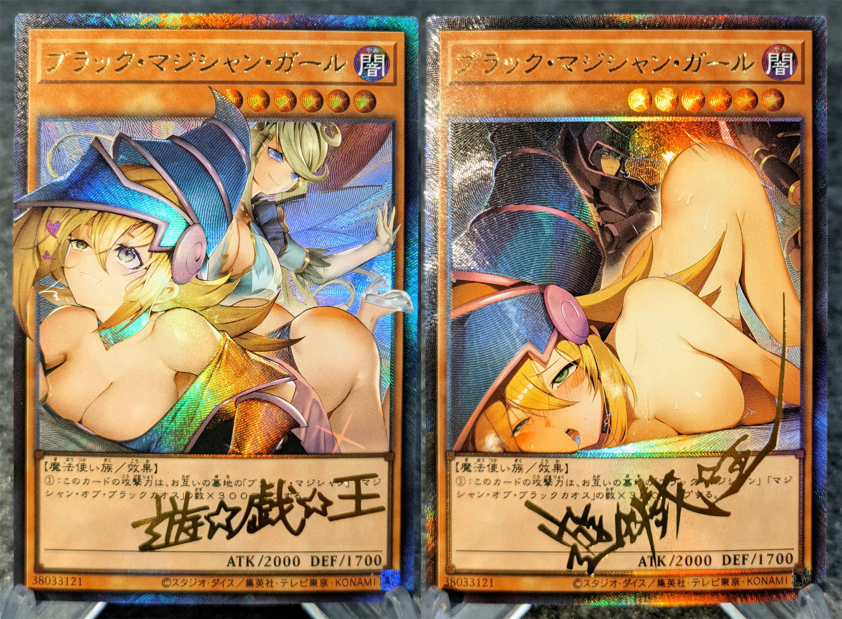 Anime Yu-Gi-Oh DIY ACG Contest Replace Signed Collectible Card Boy Games Toys Christmas Birthday Gifts Black Magician Girl