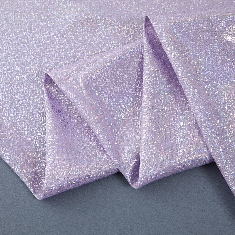 150CM Wide Colorful Symphony Laser Fingerprint Hot Stamping Fabric Clothing fabric Toy Cloth Christmas Bronzing Fabric