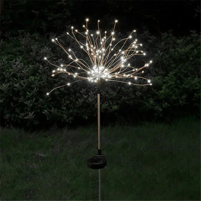 200LED Solar Firework Light Waterproof Outdoor 8 Lighting Modes Fairy String Light Christmas Lawn Lamp Garden Decoration 1~4pcs