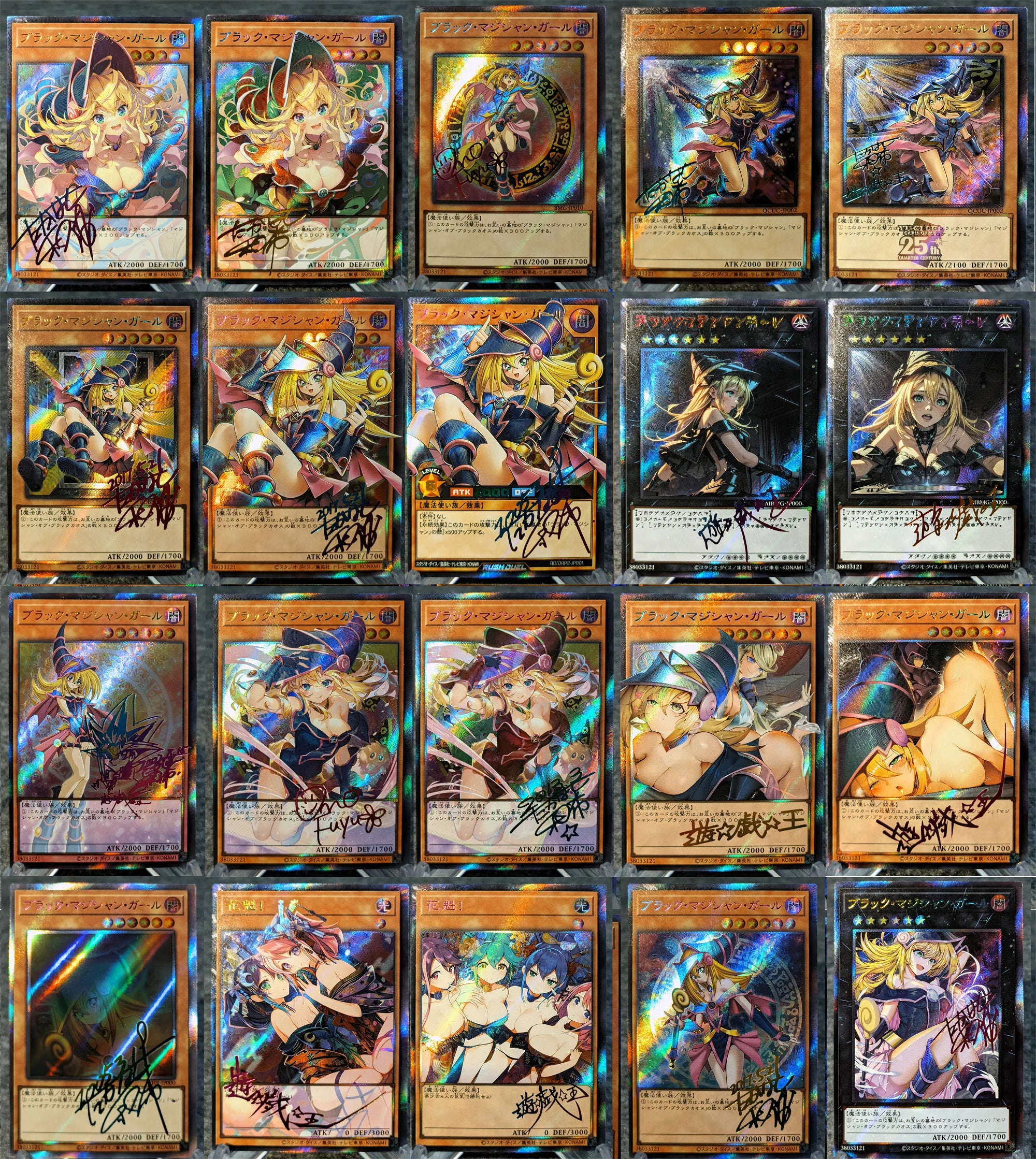 Anime Yu-Gi-Oh DIY ACG Contest Replace Signed Collectible Card Boy Games Toys Christmas Birthday Gifts Black Magician Girl