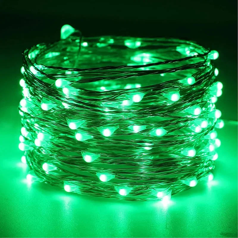 Battery Powered LED Lighting Strings Colorful Warm White Copper Wire Fairy String Lights for Christmas Wedding Party Home Decor