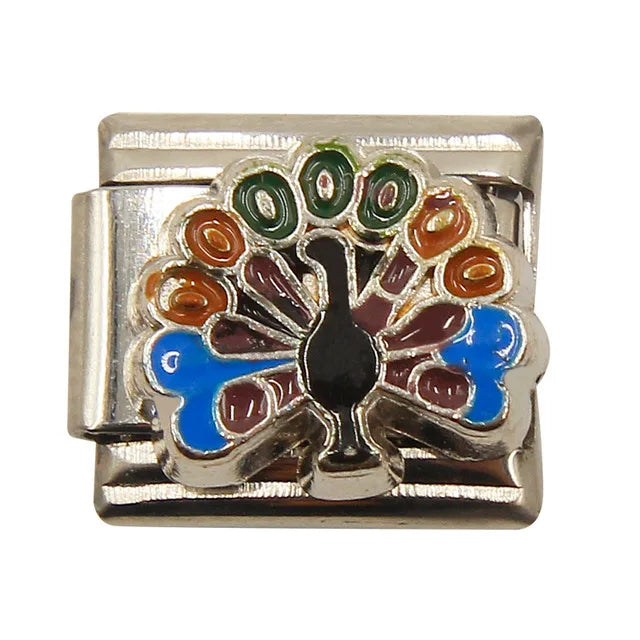 9mm Width Original Daisy Cake Jesus Christmas Lovers Police Italian Charm Fit Bracelet Stainless Steel Link Making