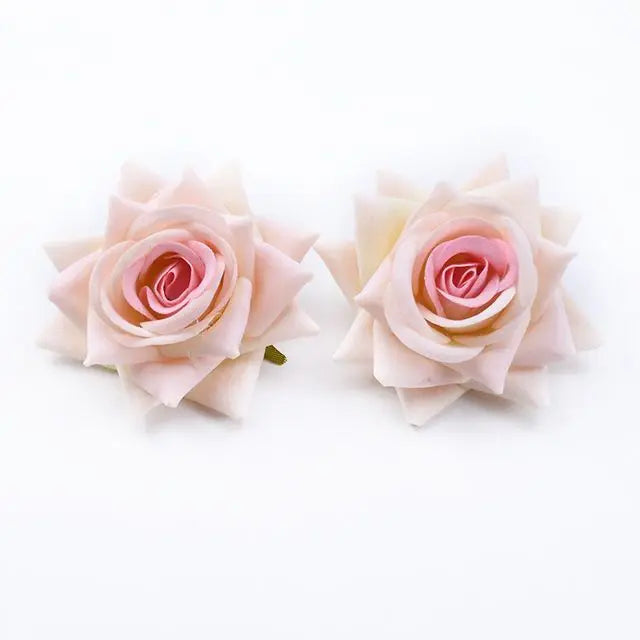 30/100PCS High Quality Artificial Flowers Festival Car Home Decoration Wedding Bridal Accessories DIY Art Wreath Gift Silk Roses