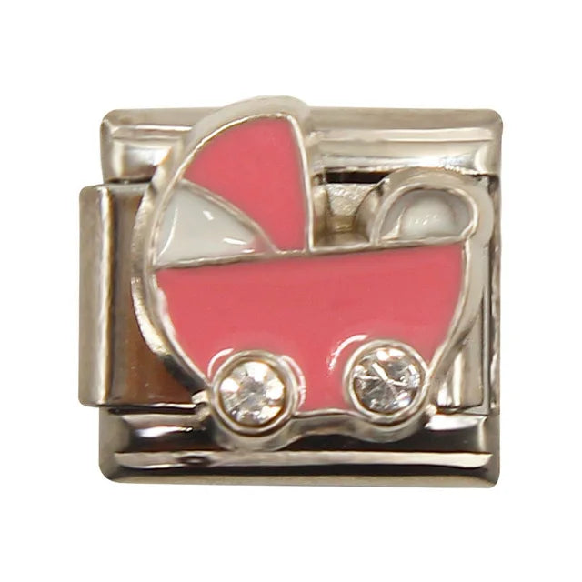 9mm Width Original Daisy Cake Jesus Christmas Lovers Police Italian Charm Fit Bracelet Stainless Steel Link Making