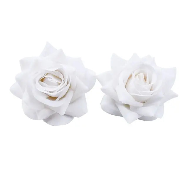 30/100PCS High Quality Artificial Flowers Festival Car Home Decoration Wedding Bridal Accessories DIY Art Wreath Gift Silk Roses