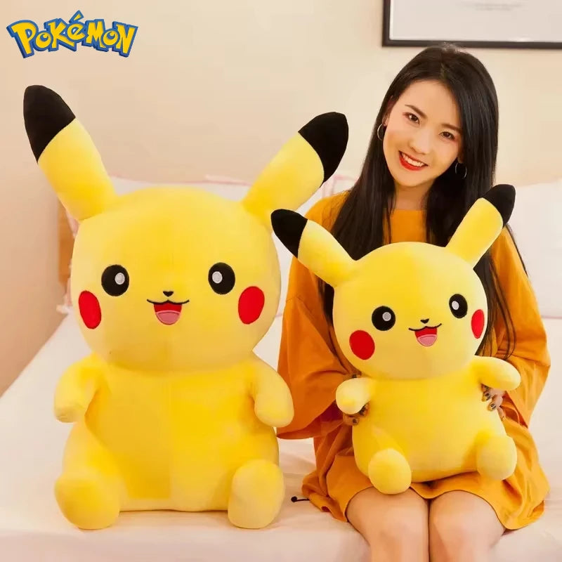 25/30/40/70CM Big Size Pokemon Pikachu Plush Cartoon Animal Stuffed Toys Kawaii Ornament Cushion Plushies Children Toy Gift