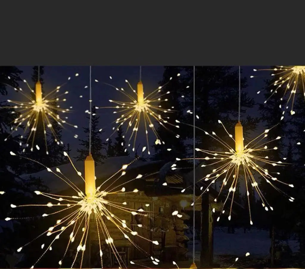 2PC/4PC USB Firework Lights Outdoor led lights night christmas lights lights holiday lighting led strip decoration fairy lights