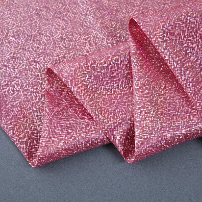 150CM Wide Colorful Symphony Laser Fingerprint Hot Stamping Fabric Clothing fabric Toy Cloth Christmas Bronzing Fabric