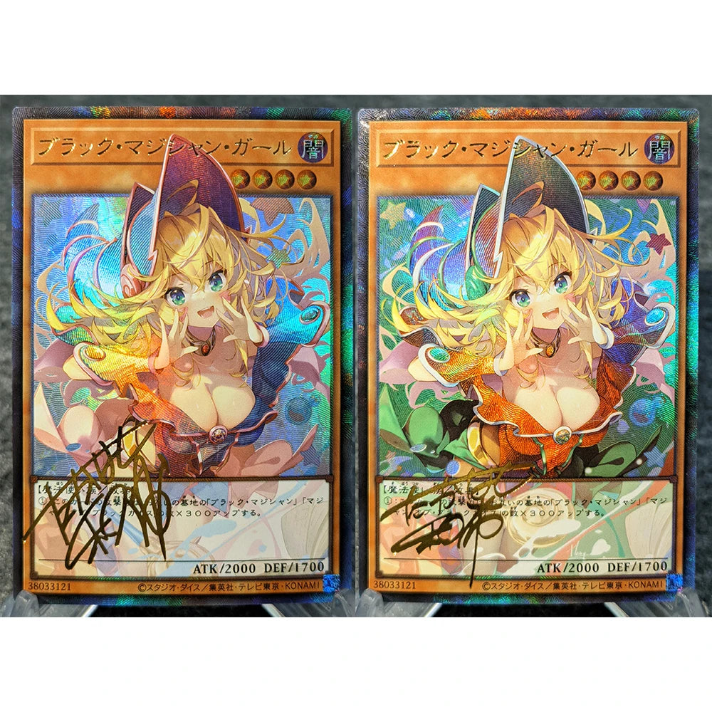Anime Yu-Gi-Oh DIY ACG Contest Replace Signed Collectible Card Boy Games Toys Christmas Birthday Gifts Black Magician Girl