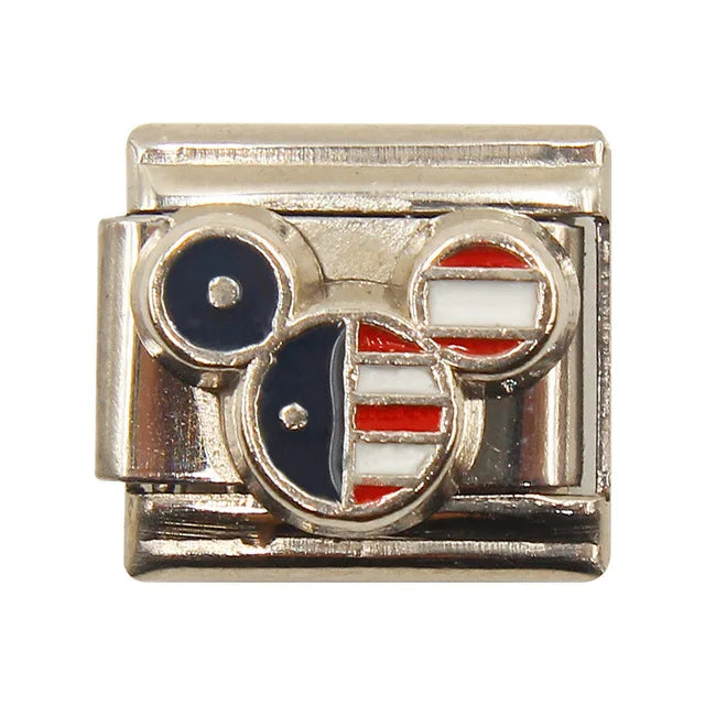 9mm Width Original Daisy Cake Jesus Christmas Lovers Police Italian Charm Fit Bracelet Stainless Steel Link Making