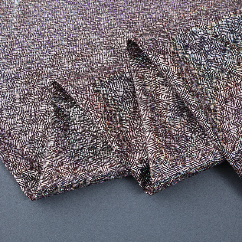 150CM Wide Colorful Symphony Laser Fingerprint Hot Stamping Fabric Clothing fabric Toy Cloth Christmas Bronzing Fabric