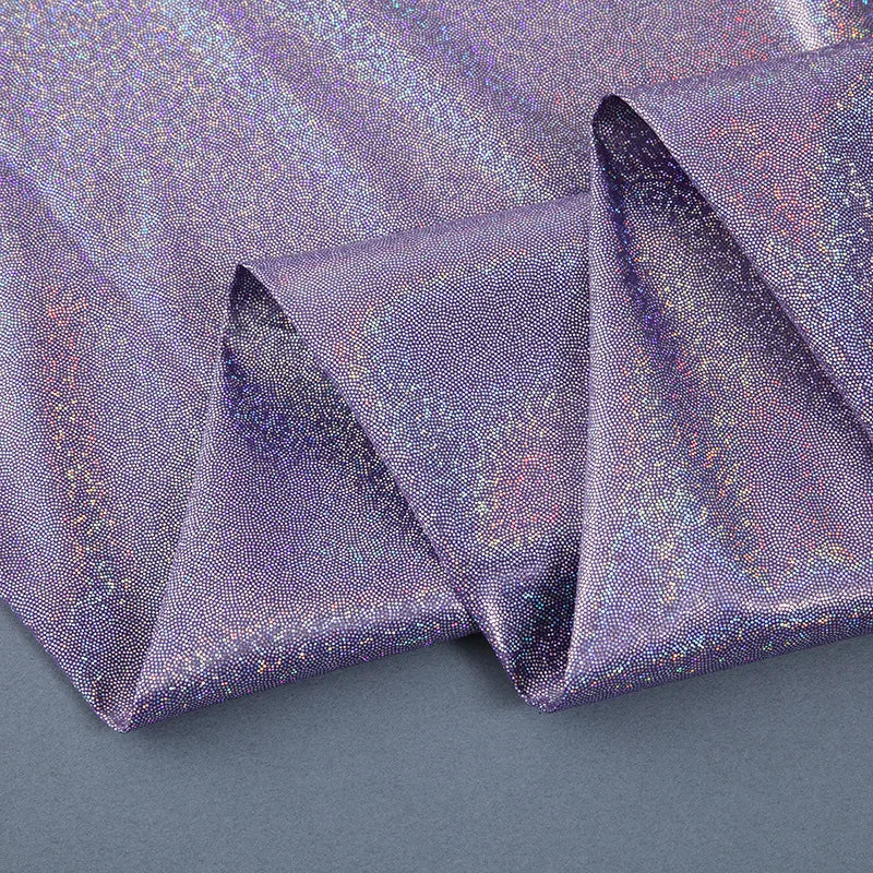 150CM Wide Colorful Symphony Laser Fingerprint Hot Stamping Fabric Clothing fabric Toy Cloth Christmas Bronzing Fabric