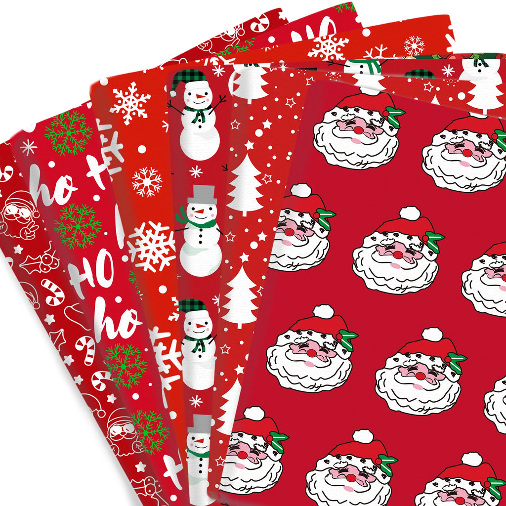 50*45cm/50*145cm Red Christmas Series 100% Pure/ Polyester Cotton Material Patchwork Sewing Fabrics Quilt Needlework DIY Cloth