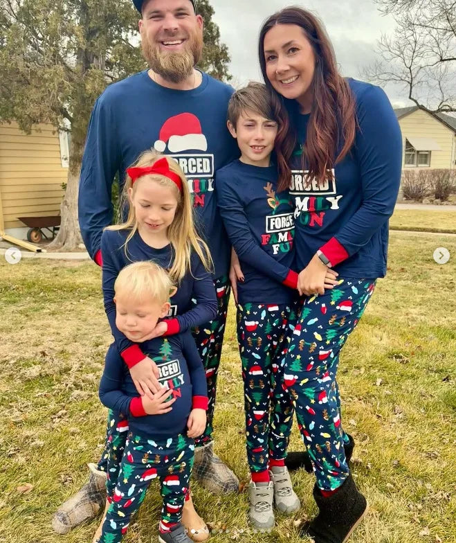 New Year's Costumes Family Matching Outfits Christmas Pajamas Mother Father Kids Clothing Set Baby Romper Xmas Family Look Pjs