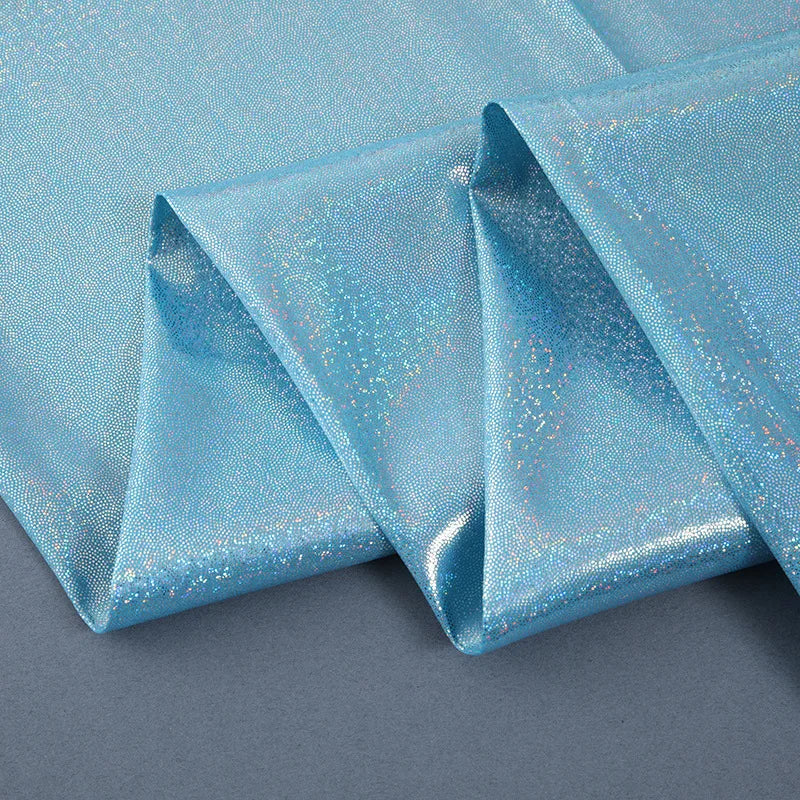 150CM Wide Colorful Symphony Laser Fingerprint Hot Stamping Fabric Clothing fabric Toy Cloth Christmas Bronzing Fabric