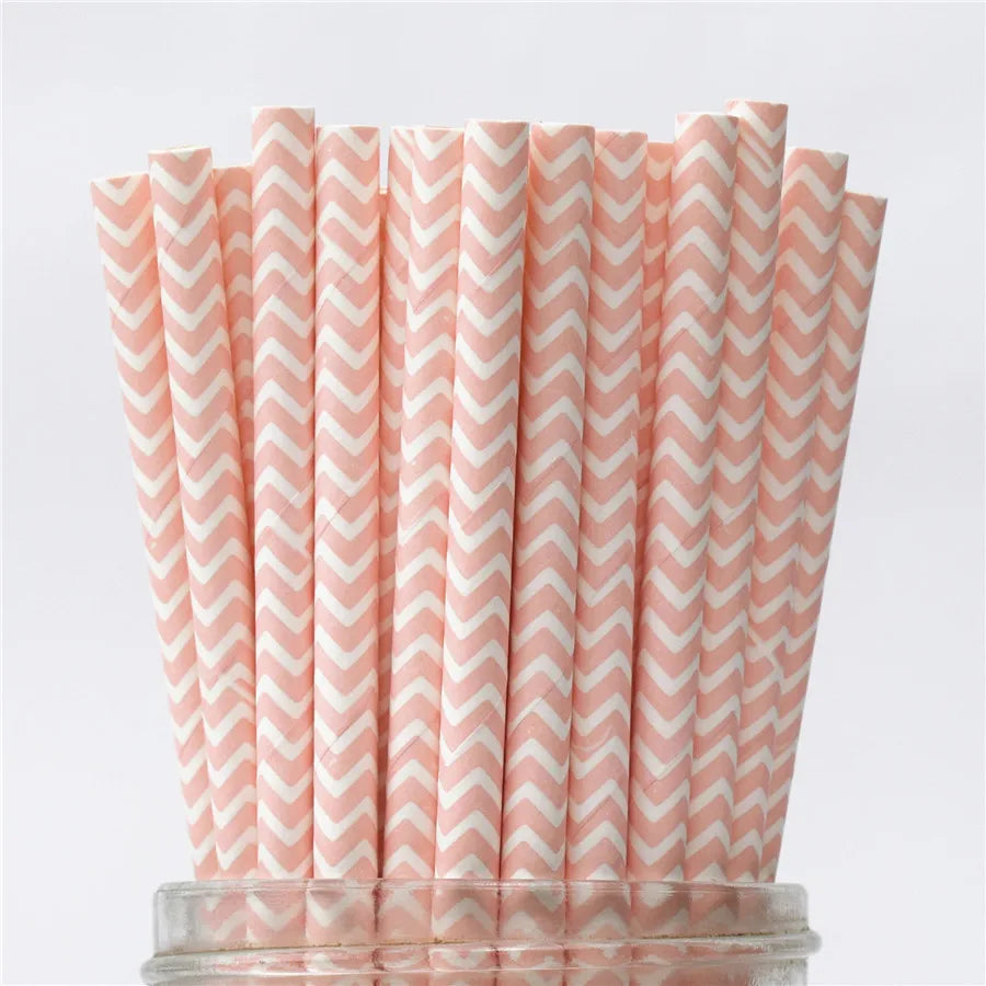 25 pcs lridescent Straws carnaval Party Wedding Decoration Kids Birthday Baby Shower Christmas Supplies party