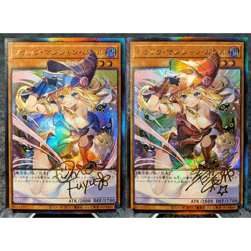 Anime Yu-Gi-Oh DIY ACG Contest Replace Signed Collectible Card Boy Games Toys Christmas Birthday Gifts Black Magician Girl