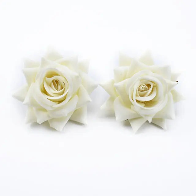 30/100PCS High Quality Artificial Flowers Festival Car Home Decoration Wedding Bridal Accessories DIY Art Wreath Gift Silk Roses